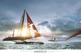 America's Cup: Bridge Race I Posters by Gilles Martin-Raget
