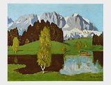 Schwarzsee near Kitzbuehel Prints by Alfons Walde