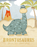 Brontosaure Affiches par Jennifer Pugh