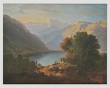 Landscape at Lake Geneva - View in Direction of Villeneuve , 1852 Prints by Alexandre Calame