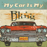 Mancave II (My Car is My Bling) Prints by Pela 
