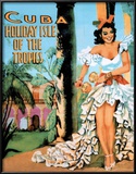 Cuba Holiday Isle of the Tropics Vintage Ad Art Print Poster Prints