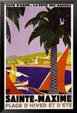 Sainte-Maxime Prints by Roger Broders
