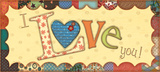 I love You Prints by Jo Moulton