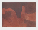 Abstract Composition, Maroon Reproductions pour les collectionneurs par Serge Poliakoff