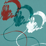 Headphones Posters by Stella Bradley