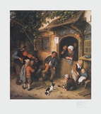 The Village-Fiddler , 1673 Collectable Print by Adriaen Ostade
