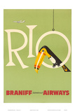 Braniff Air Rio c.1960s Posters Braniff Air Rio c.1960s Posters