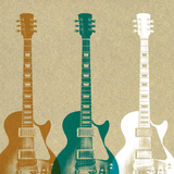 Guitars Art by Stella Bradley