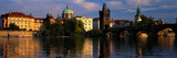 Charles Bridge Vltava River Prague Czech Republic Photographic Print by Panoramic Images 