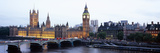 Arch Bridge across a River, Westminster Bridge, Big Ben, Houses of Parliament, Westminster, Lond... Photographic Print by Panoramic Images 