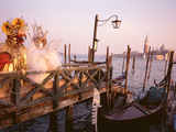 Italy, Venice, St Markõs Basin, People Dressed for Masquerade Photographic Print by Panoramic Images 