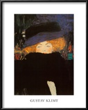 Lady with Hat Print by Gustav Klimt
