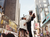 Sculpture in a City, V-J Day, World War Memorial Ii, Times Square, Manhattan, New York City, New... Photographic Print by Panoramic Images 