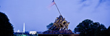 Iwo Jima Memorial at Dusk with Washington Monument in the Background, Arlington National Cemeter... Photographic Print by Panoramic Images 