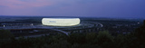 Soccer Stadium Lit Up at Nigh, Allianz Arena, Munich, Bavaria, Germany Photographie par Panoramic Images 