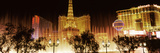 Hotels in a City Lit Up at Night, the Strip, Las Vegas, Nevada, USA Photographic Print by Panoramic Images 