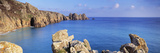 Rock Formations at Seaside, Logan Rock, Porthcurno Bay, Cornwall, England Photographic Print by Panoramic Images 