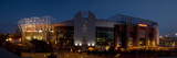 Football Stadium Lit Up at Night, Old Trafford, Greater Manchester, England Photographic Print by Panoramic Images 