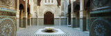 Interiors of a Medersa, Medersa Bou Inania, Fez, Morocco Fotografie-Druck von Panoramic Images 