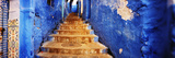 Staircases of the Medina are All Painted Blue, Chefchaouen, Morocco Fotografisk tryk af Panoramic Images Staircases of the Medina are All Painted Blue, Chefchaouen, Morocco Fotografisk tryk af Panoramic Images