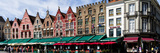 Market at a Town Square, Bruges, West Flanders, Belgium Photographic Print by Panoramic Images 