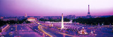 Dusk Place De La Concorde Paris France Photographic Print by Panoramic Images 