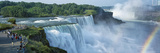 Tourists at a Waterfall, Niagara Falls, Niagara River, Niagara County, New York State, USA Photographie par Panoramic Images 