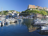 Castle on a Hill, Bonifacio Harbour, Corsica, France Photographic Print by Panoramic Images 