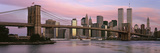 Bridge across a River, Brooklyn Bridge, Manhattan, New York City, New York State, USA Photographic Print by Panoramic Images 