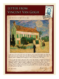 Letter from Vincent: White House at Night Impressão giclée por Vincent van Gogh Letter from Vincent: White House at Night Impressão giclée por Vincent van Gogh