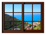 View from the Window at Cinque Terre Giclee Print by Anna Siena
