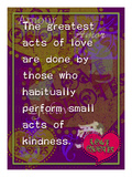 The Greatest Acts of Love Giclee Print by Cathy Cute