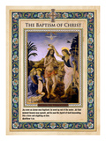 The Baptism of Christ Giclée-tryk af Andrea del Verrocchio The Baptism of Christ Giclée-tryk af Andrea del Verrocchio