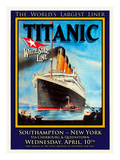 Titanic White Star Line Travel Poster 1 Giclee Print by Jack Dow