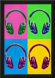 Headphones Pop Art Poster Prints