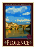 Ponte Vecchio, Florence Italy 1 Reproduction procédé giclée par Anna Siena