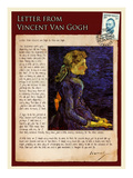 Letter from Vincent: Portrait of Adeline Ravoux Impressão giclée por Vincent van Gogh Letter from Vincent: Portrait of Adeline Ravoux Impressão giclée por Vincent van Gogh
