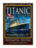 Titanic White Star Line Travel Poster 2 Giclee Print by Jack Dow