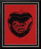 Heart, c.1984 (I Love You) Framed Giclee Print by Andy Warhol