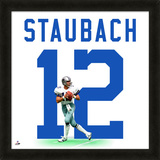 Roger Staubach, Cowboys photographic representation of the player's jersey Framed Memorabilia