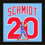 Mike Schmidt, Phillies representation of the player's jersey Framed Memorabilia