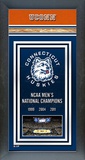 University of Connecticut Huskies Men's Basketball National Champions Framed Championship Banner Framed Memorabilia