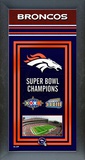 Denver Broncos Framed Championship Banner Framed Memorabilia