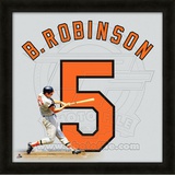 Brooks Robinson, Orioles representation of the player's jersey Framed Memorabilia