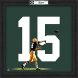 Bart Starr, Packers photographic representation of the player's jersey Framed Memorabilia