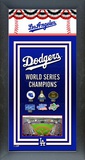 Los Angeles Dodgers Framed Championship Banner Framed Memorabilia