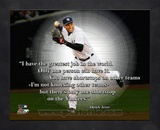 Derek Jeter ProQuote Framed Memorabilia