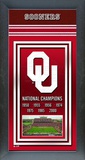 Oklahoma Sooners Framed Championship Banner Framed Memorabilia