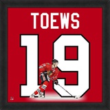 Jonathan Toews, Blackhawks photographic representation of the player's jersey Framed Memorabilia